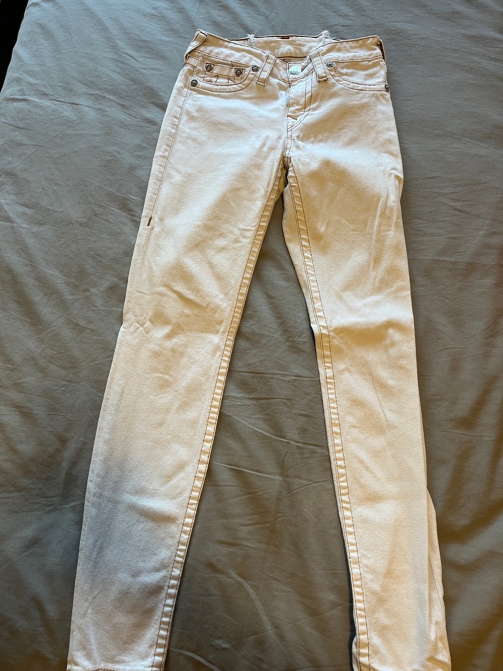 True Religion Women’s Skinny Jeans in Cream